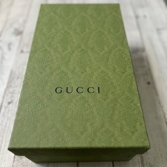 NEW GUCCI GG DENIM TRAINER SHOE BLUE TEA SIZE G15+ (16M) RETAIL $1,500 IN BOX - Picture 9 of 9